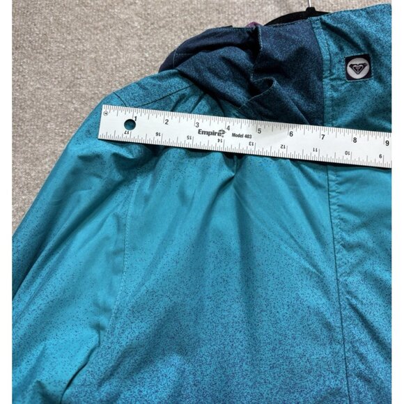 Roxy 10K Ski Snow Boarding Jacket Coat Large Hooded Purple Blue Insulated EUC - Picture 10 of 16